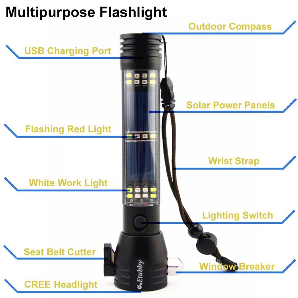 Rescue 9 Emergency flashlight (9-in-1)