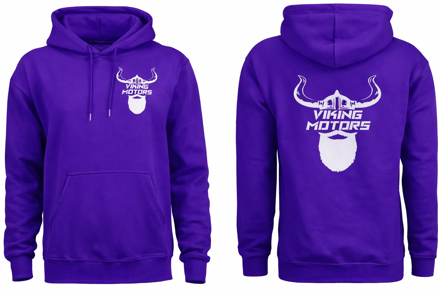 Purple Classic Viking Motors Hoodie