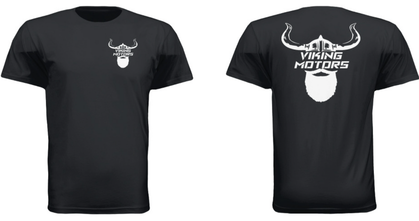 Black Classic Viking Motors Tee