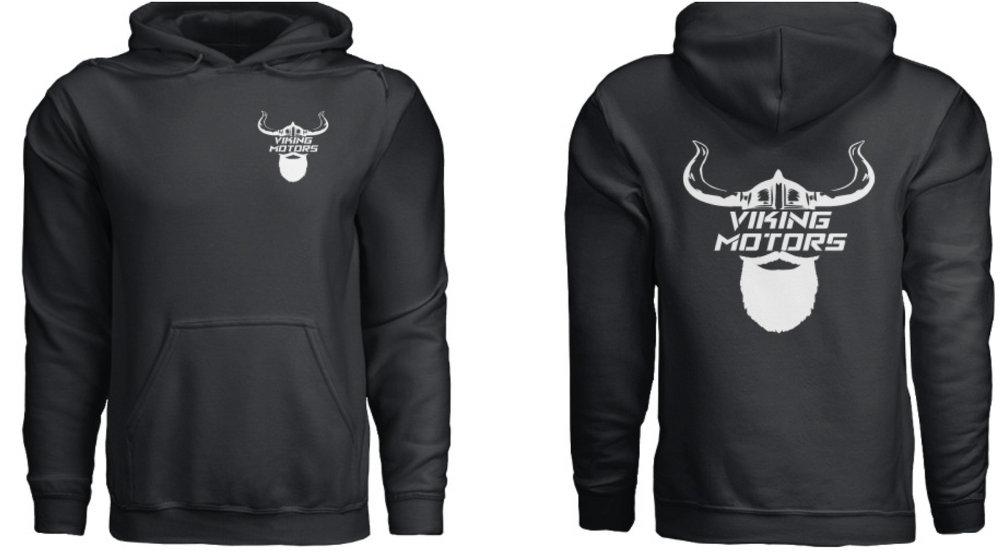 Black Classic Viking Motors Hoodie