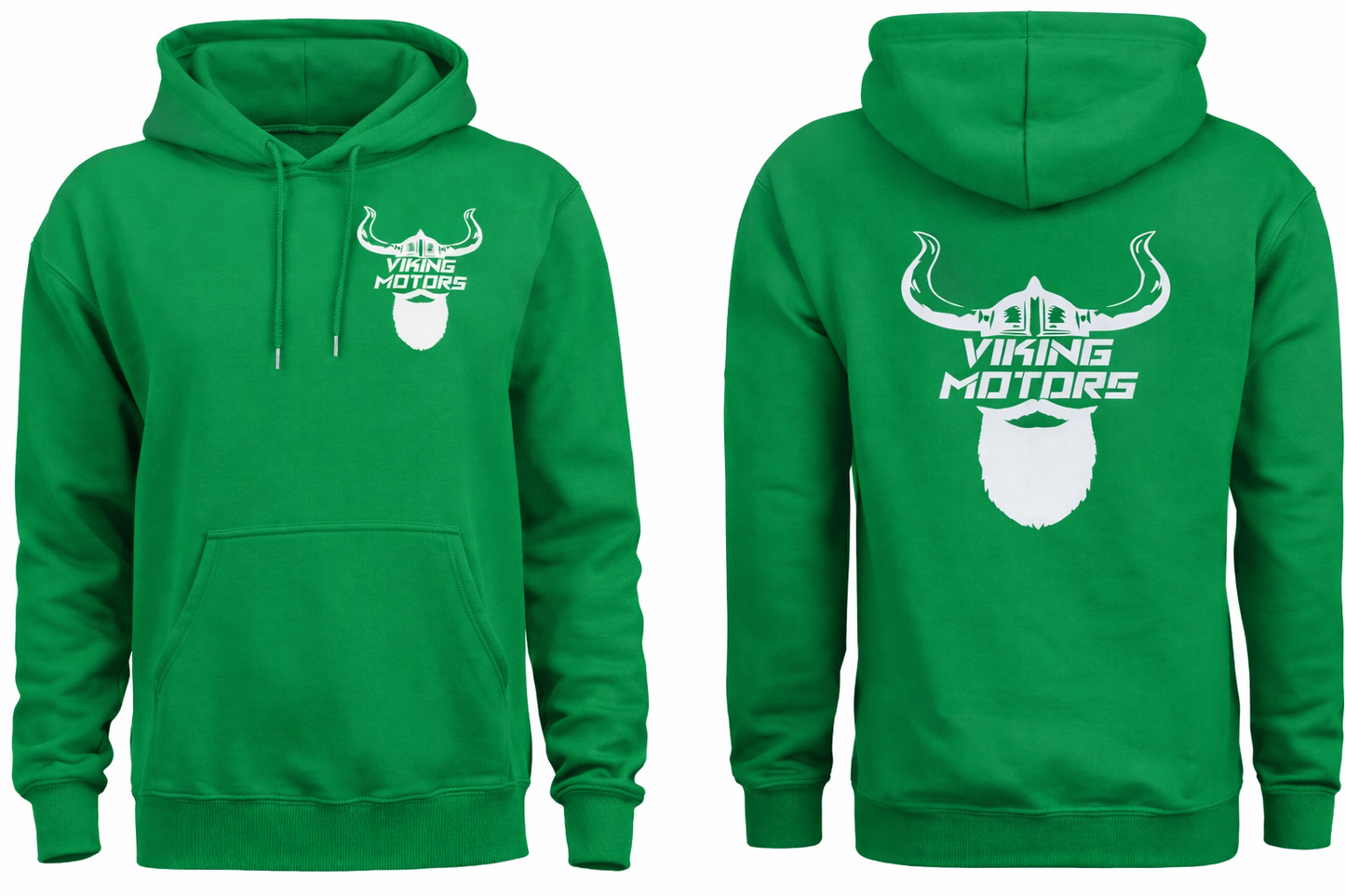 Green Classic Viking Motors Hoodie